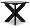 Joshyard - Black - Square End Table