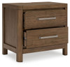 Cabalynn - Two Drawer Night Stand - Light Brown
