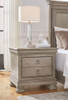 Lexorne - Gray - Three Drawer Night Stand