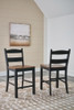 Valebeck - Barstool (Set of 2) - Black / Brown