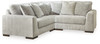 Regent Park - Pewter - 3-Piece Sectional