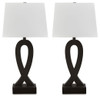 Markellton - Black - Poly Table Lamp (Set of 2)