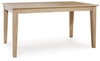 Gleanville - Light Brown - Rectangular Dining Room Table