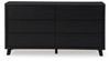 Danziar - Six Drawer Dresser - Black
