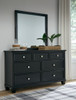 Lanolee - Dresser And Mirror - Black