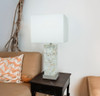 Table Lamp - Pearl Silver / White