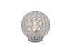 Crystal Globe - Table Lamp - Pearl Silver