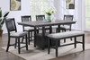 Buford - Counter Height Table - Charcoal / Light Gray