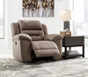 PERSES Oak 43" Wide Rocker Recliner