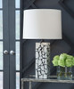 Macaria - White / Black - Marble Table Lamp