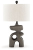 Danacy - Paper Table Lamp - Distressed Black