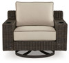 Coastline Bay - Brown - Swivel Lounge W/ Cushion