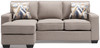 MARFA Gray 85" Wide Reversible Sofa Chaise