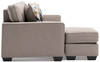 MARFA Gray 85" Wide Reversible Sofa Chaise