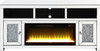 MATILDA Mirrored 118" Wide Wall Unit with LED Lights and Fireplace