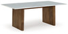 Isanti - Light Brown / White - Rectangular Cocktail Table