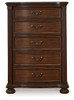 Lavinton - Brown - Five Drawer Chest