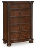 Lavinton - Brown - Five Drawer Chest