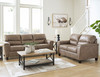 VUHL Brown Sofa & Loveseat