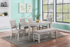 MARGOTT Light Gray 6 Piece Dining Set