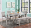 MARGOTT Light Gray 6 Piece Dining Set