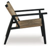 Halfmore - Black / Natural - Accent Chair