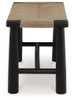 Acerman - Black / Natural - Accent Bench