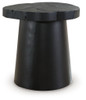 Wimbell - Black - Round End Table
