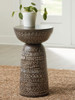 Hadcher - Cream / Brown - Accent Table