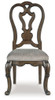 Maylee - Dining Upholstered Side Chair (Set of 2) - Dark Brown