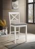 Hollis - X-Back Counter Height Dining Chair (Set of 2) - White And Light Gray