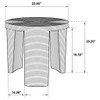 Artina - Woven Rattan Round Side End Table - Natural