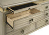 Giselle - 8-Drawer Bedroom Dresser With LED - Rustic Beige