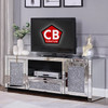 BLITZEN Mirrored 59" Wide TV Stand with LED Lights