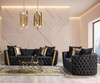 ANTINORI Black Luxury Sofa & Loveseat