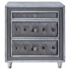 Antonella - 3-Drawer Upholstered Nightstand