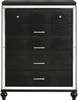 STRADA Black Alligator Texture 39" Wide Chest