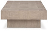 Jorlaina - Light Grayish Brown - Rectangular Cocktail Table