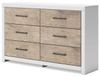 Charbitt - Two-tone - Six Drawer Dresser