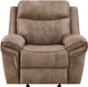 SNIDER Brown Reclining Sofa & Glider Loveseat