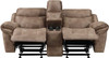 SNIDER Brown Reclining Sofa & Glider Loveseat