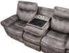 SNIDER Gray Reclining Sofa & Glider Loveseat