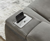 ALAMOS Gray Power Reclining Sofa & Loveseat