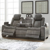 ALAMOS Gray Power Reclining Sofa & Loveseat