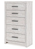 Cayboni - Five Drawer Chest - Whitewash
