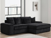 MARCELLA Black 102" Wide Modular Sectional