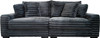 WELLIK Charcoal 99" Wide Modular Sofa