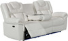 CENTENARY White 3 Piece Livingroom with Bluetooth Speakers & LED Lighting