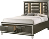 LEACREST Copper Storage Bed with LED's