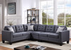 KAVALA Gray 107" Wide Reversible Sectional (RTA)